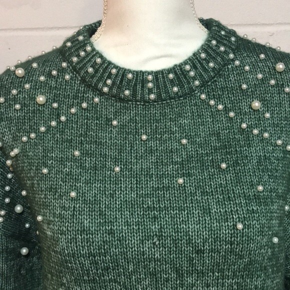 Mod X Sweater W/Faux Pearls - NWT XLg. - Picture 3 of 7